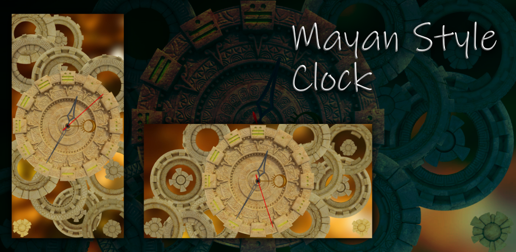 Mayan Style Analog Night Clock