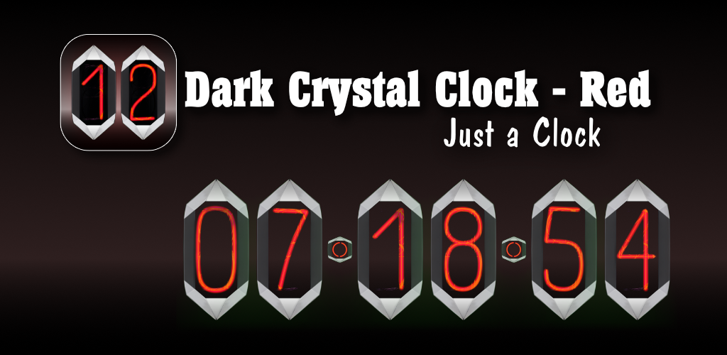 Dark Crystal Night Clock Red Main Graphics
